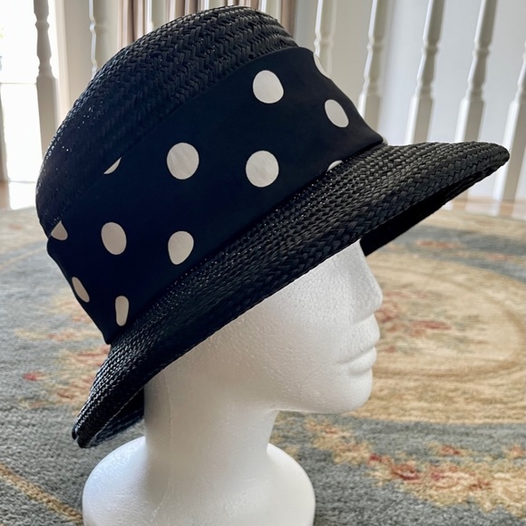 NEW Beau Chapeau NOTL Black cloche with polkadot embellishment. - Picture 2 of 5